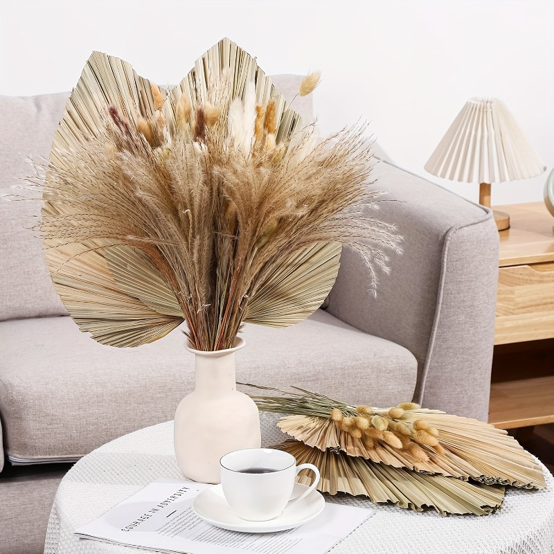 105Pcs Bulk Dried Pampas Grass - Palm Leaf Dried review and price