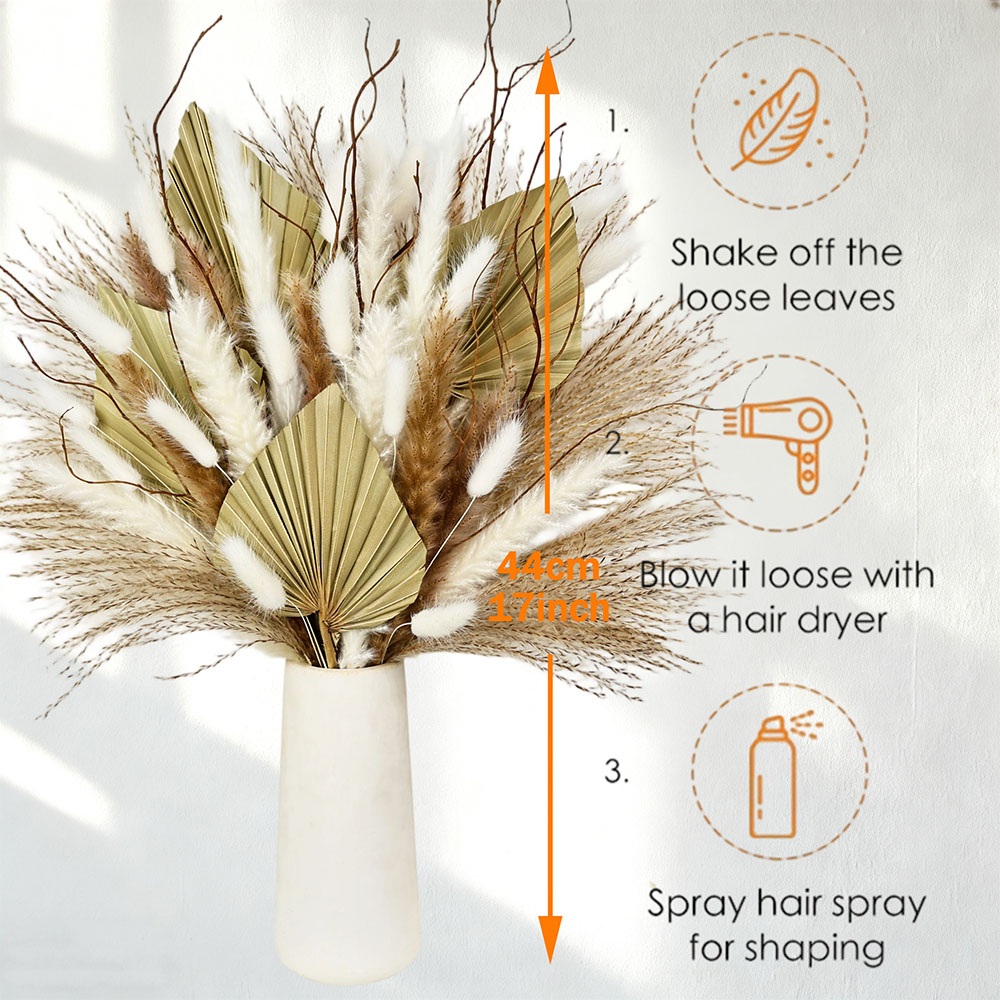 Natural Dried Palm Leaves Bouq - Palm Leaf Dried review and price